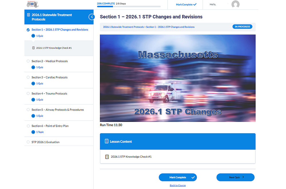 LMS development sample of a course for Massachusetts compliance regulations